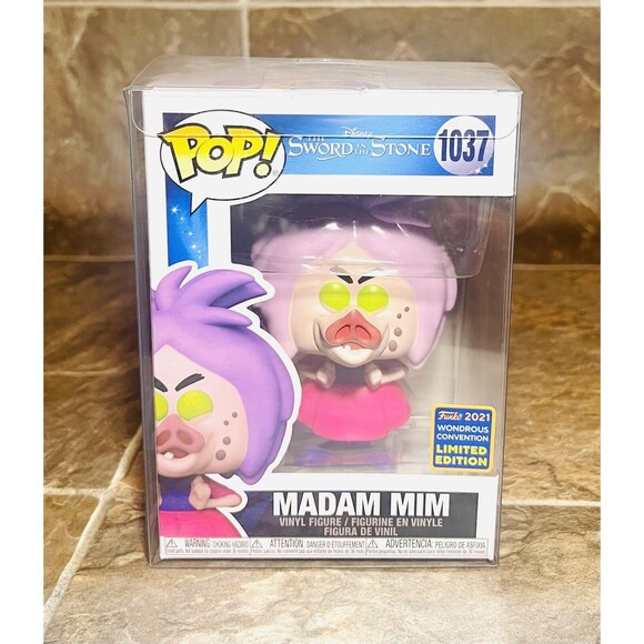 Funko Pop Madam Mim #1101 The Sword In The Stone Wondrous Con Disney +Protector - Picture 1 of 7
